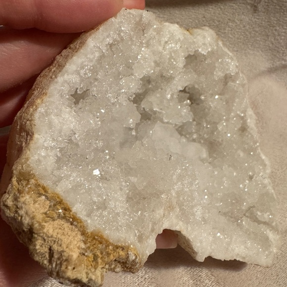Natural White Crystal Geode - Picture 7 of 9